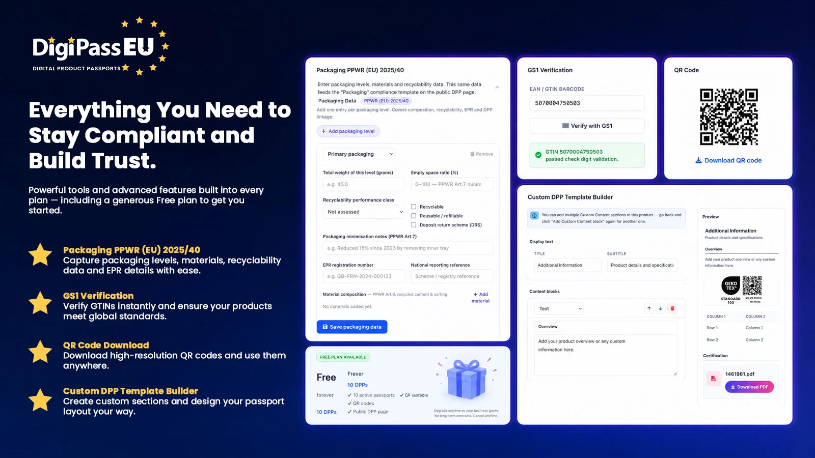 DigiPassEU complete Digital Product Passport platform
